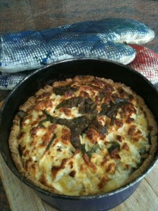 Linden Leaves Quiche, Photo: Sarah Lockett