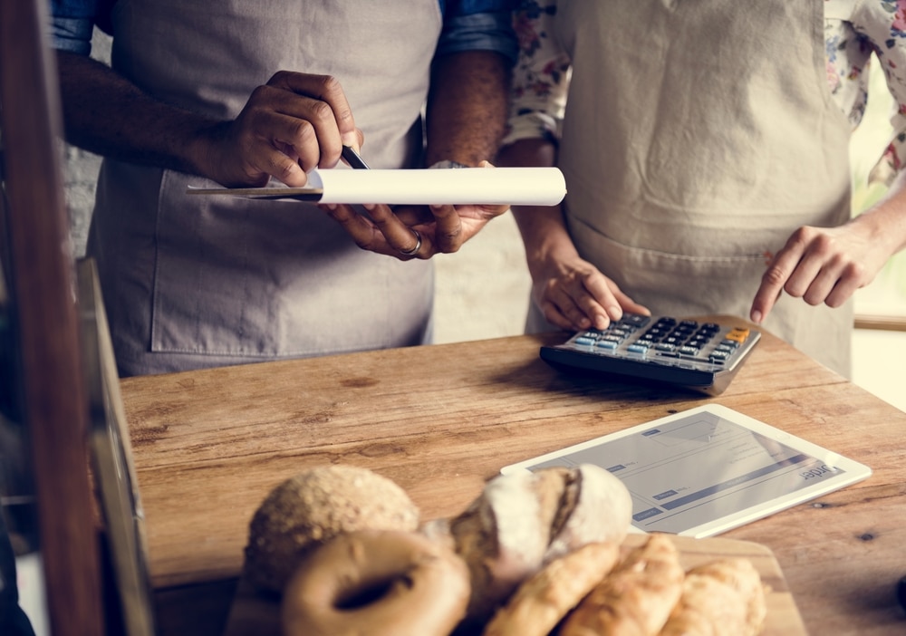 Bakers working out costs