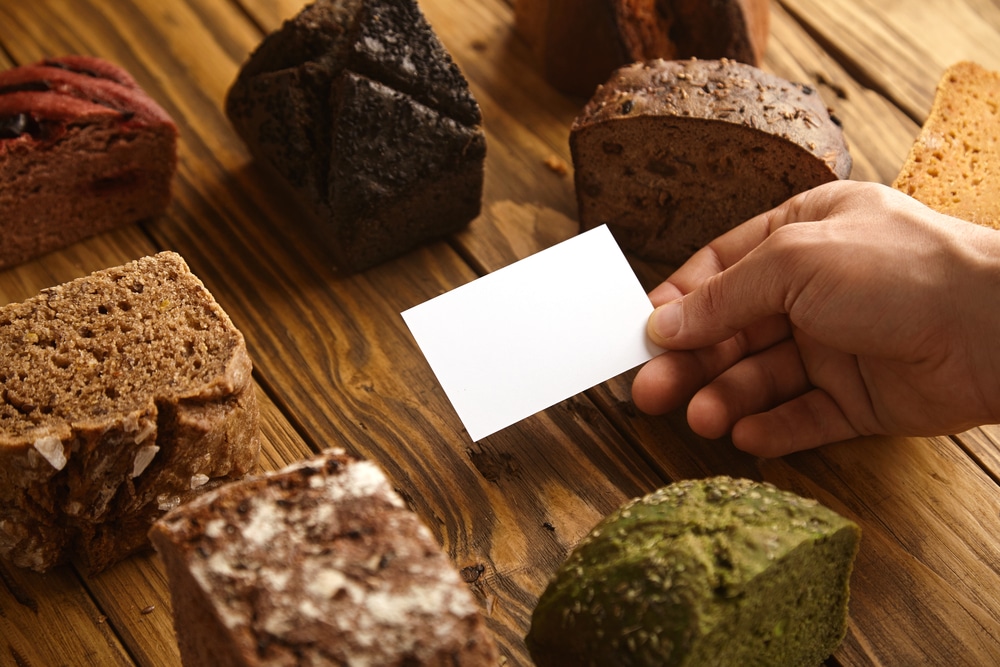 Baking business card