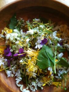 edible flowers - photo: Sarah Lockett - You'll never buy salad again