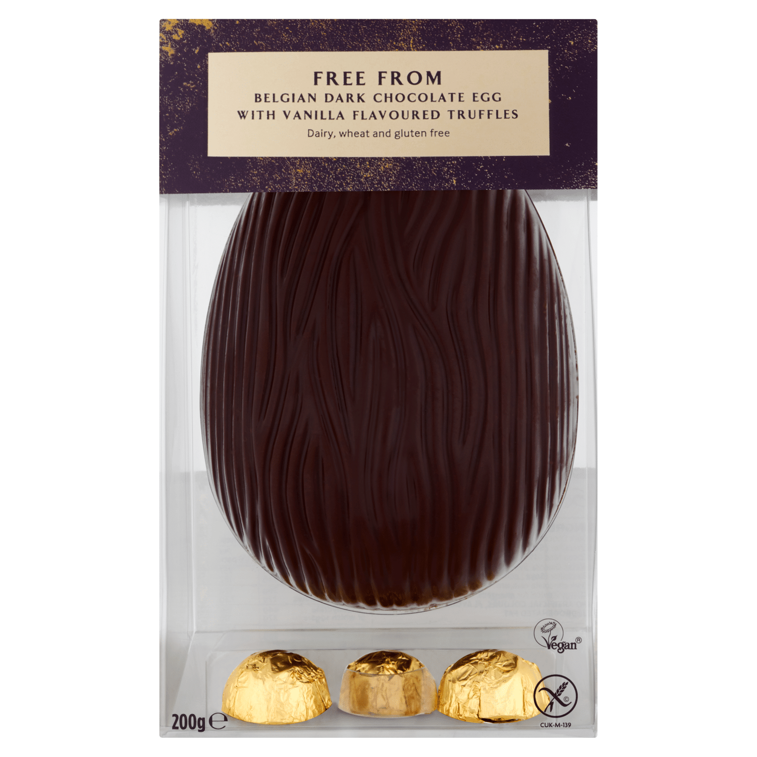 Easter Eggs - ASDA_Extra Special Free From Belgian Dark Chocolate Egg with Vanilla Flavoured Truffles