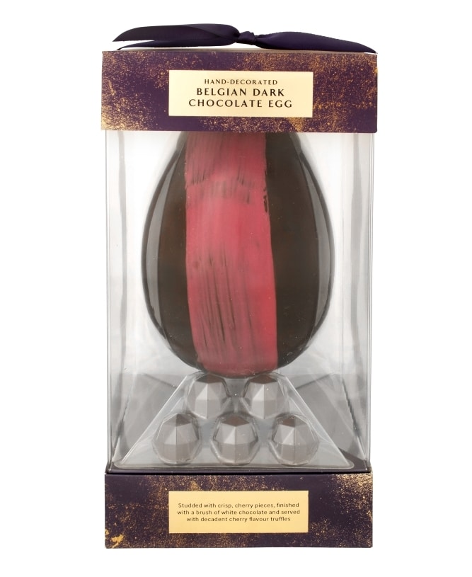 Easter Eggs - ASDA_Extra Special Hand-Finished Belgian Dark Chocolate Egg with Cherry