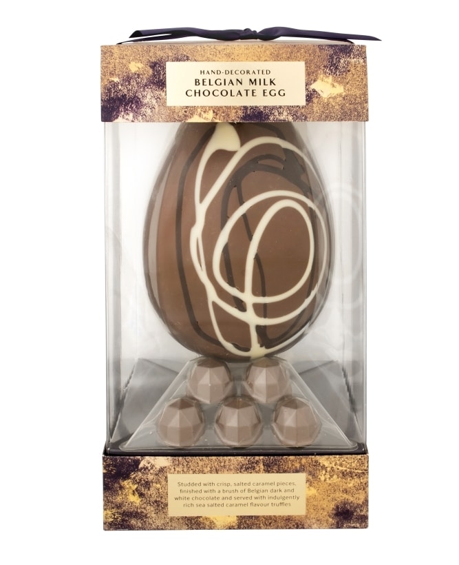 Easter Eggs - ASDA_Extra Special Hand-Finished Belgian Milk Chocolate Egg with Salted Caramel