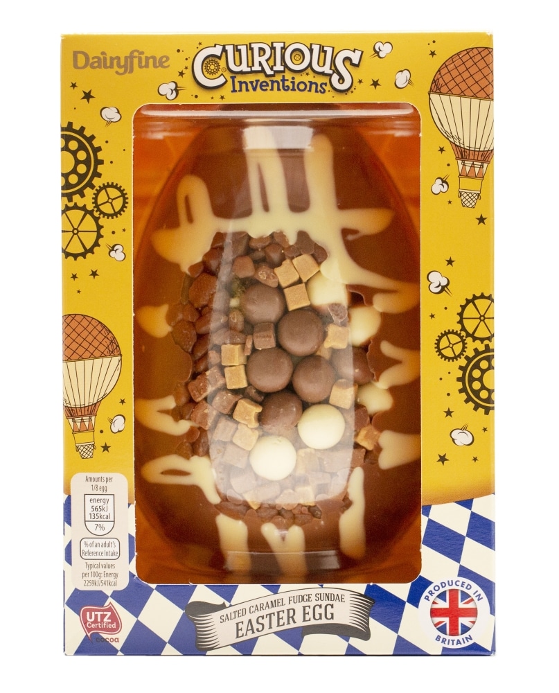 Curious Inventions Salted Caramel Fudge Sundae Easter egg from Aldi