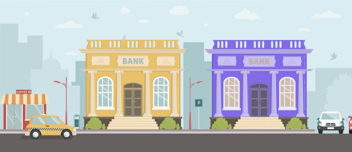 2 banks graphic