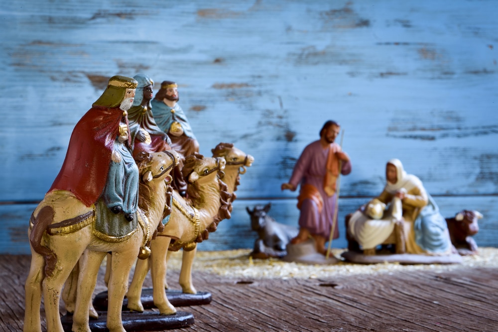 Christian Christmas Nativity scene