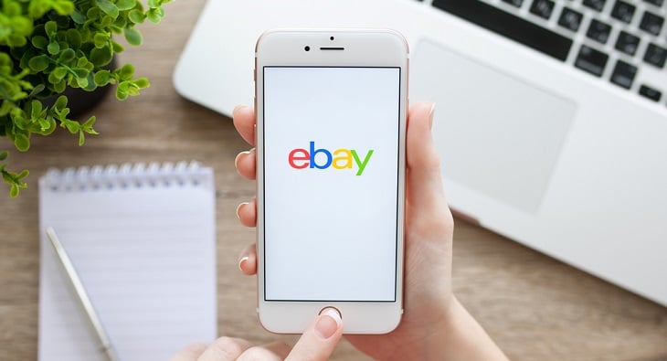 ebay app on smartphone