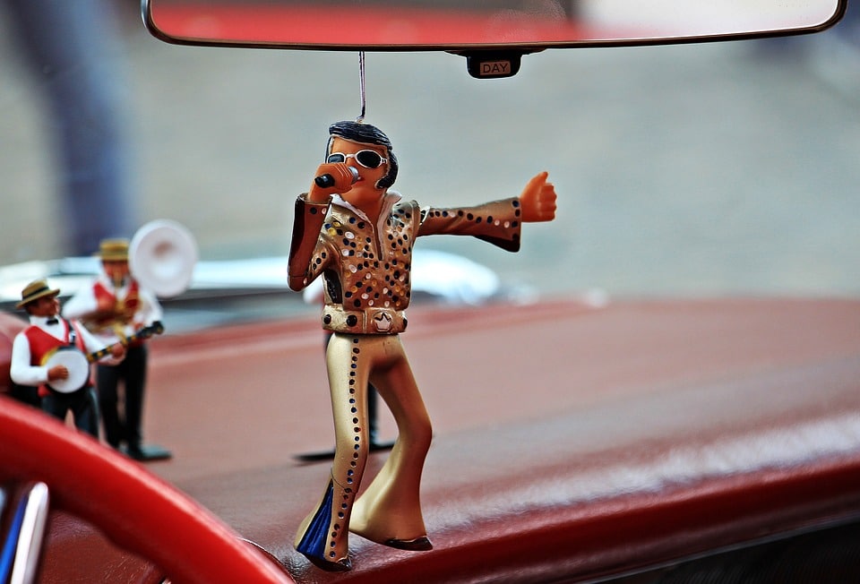 Elvis car figurine