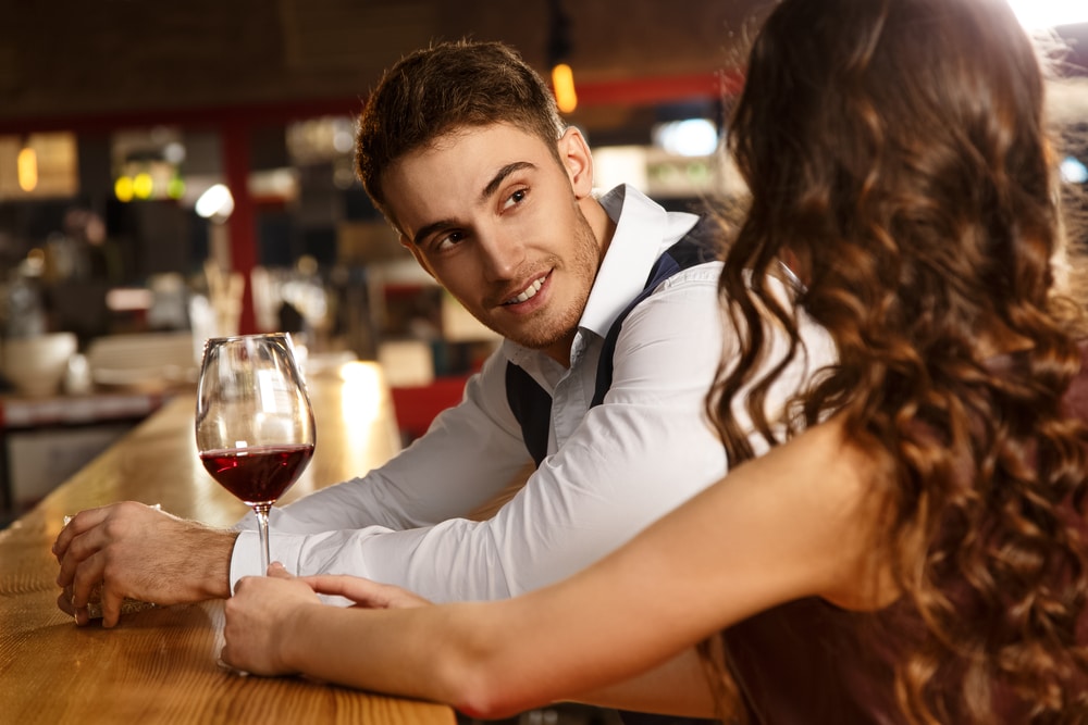 Man listening to date intently
