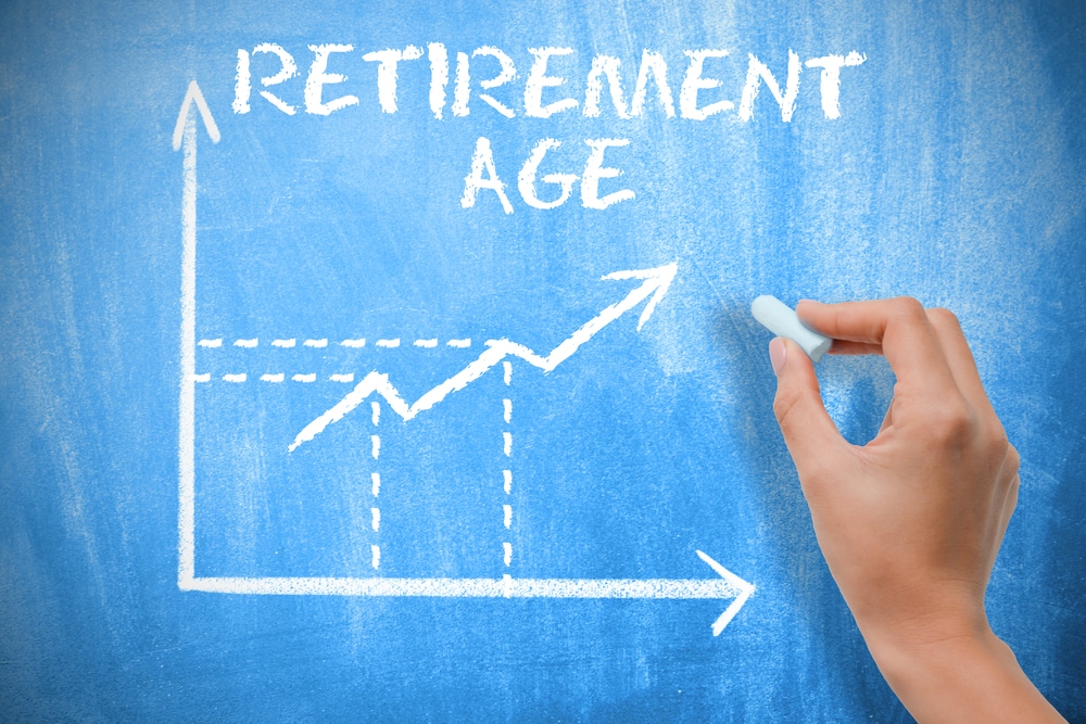 Retirement age graph