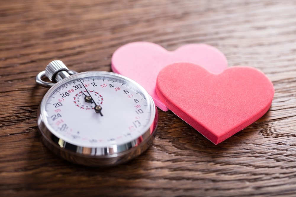 Stopwatch and hearts