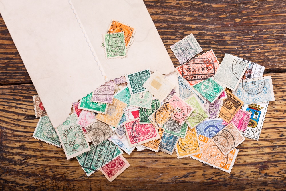 Envelope of stamps