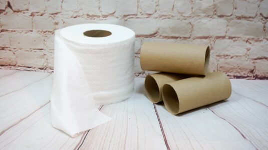 Toilet roll and empty tubes