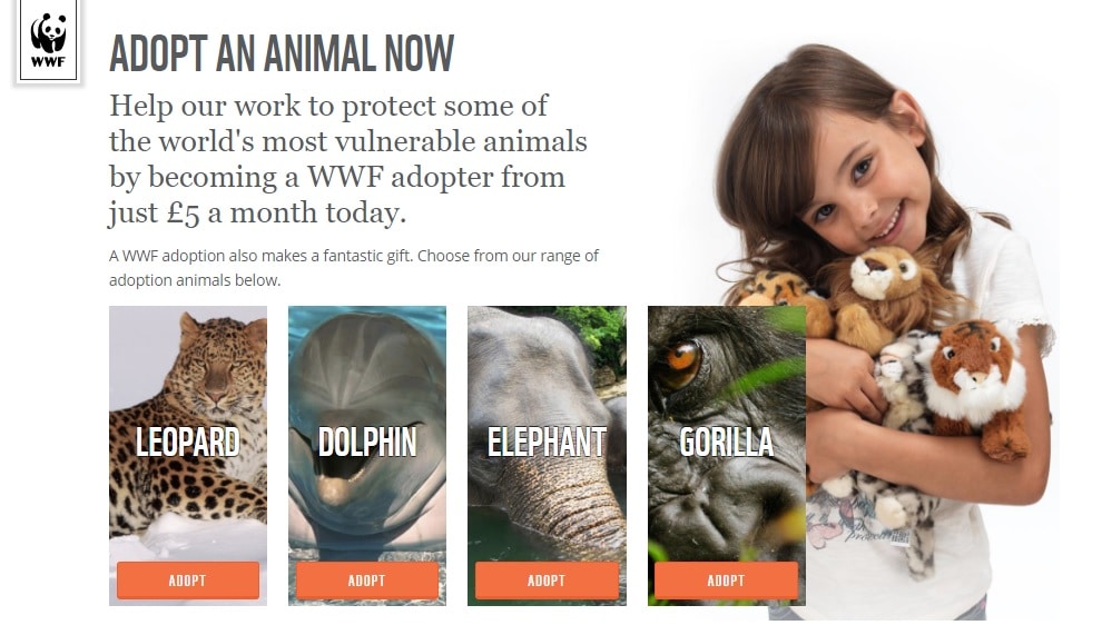 WWF Adopt an animal