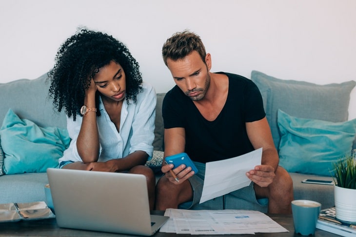 A good way for couples to share bills is to have a joint account for household costs.