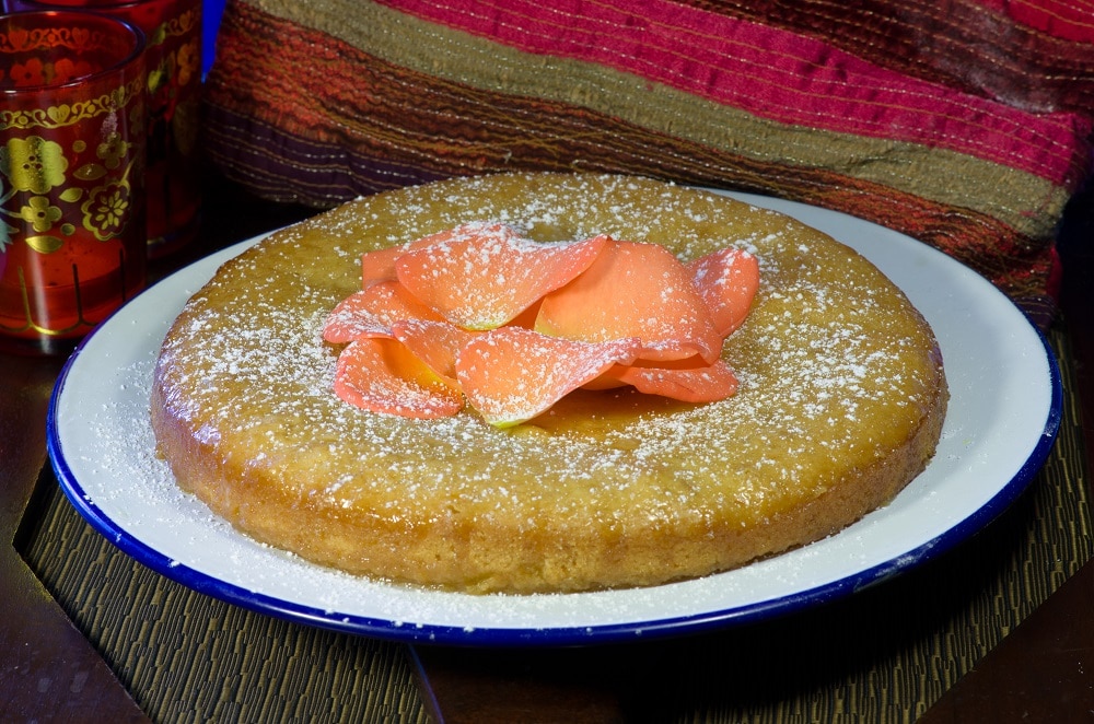 Orange Lemon and rose cake