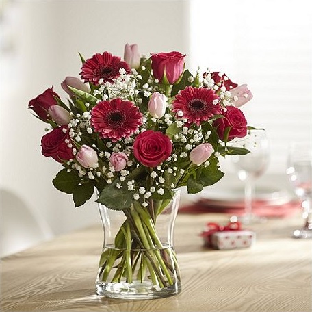 Fondest Love Pink Rose, Tulip & Germini From Tesco Direct