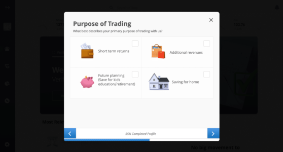 etoro purpose of trading page
