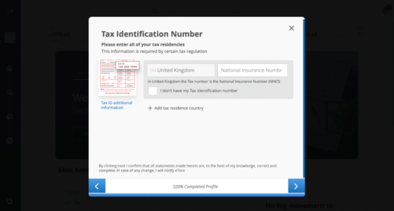 etoro tax residency confirmation