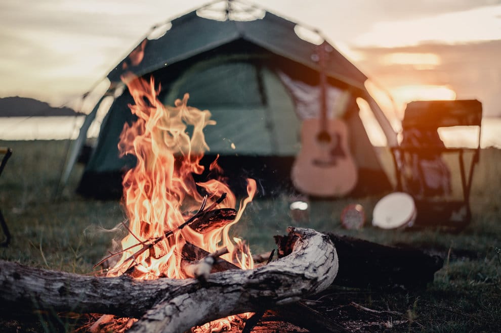 Go camping instead of international holidays for frugal living