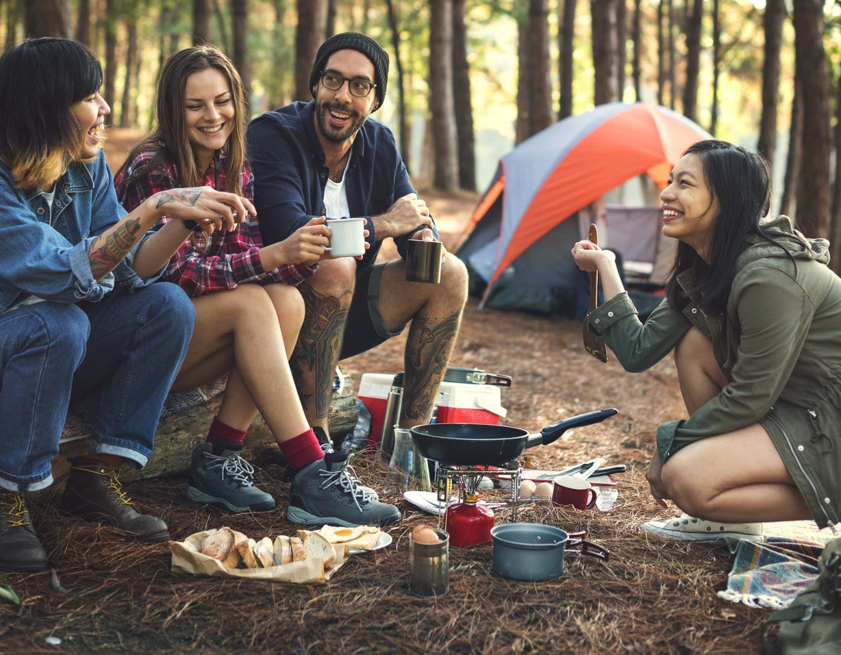 Go camping for a cheap holiday
