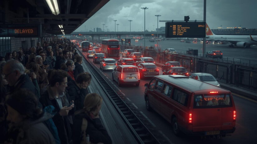 travel delays cause chaos