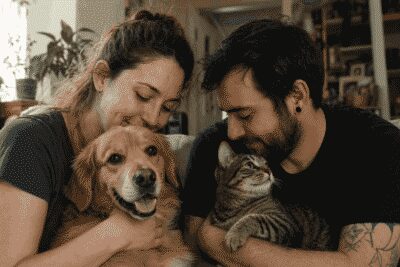 The Smiths with their beloved pets