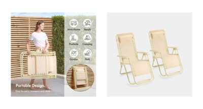 WIN! Vonhaus Verona Zero Gravity Chair Set