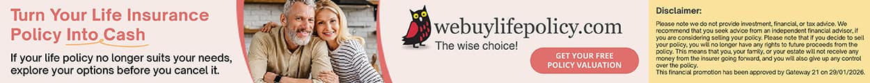 WeBuyLifePolicy.com banner